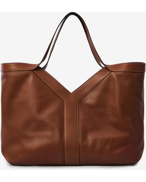 Saint Laurent Borsa Tote Y Grande - Marrone