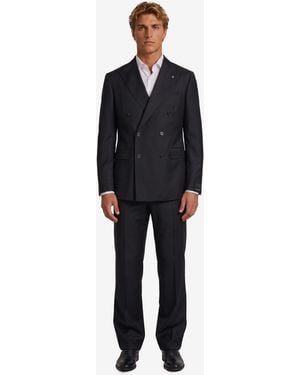 Tagliatore New York Doublebreasted Suit - Black