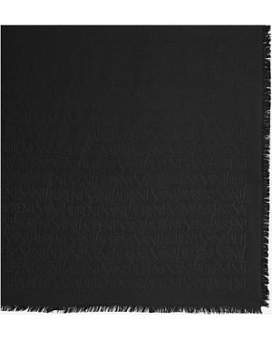 Saint Laurent Sciarpa Quadrata Grande - Nero