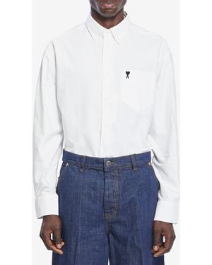 Ami Paris Ami De Coeur Boxy Shirt - White