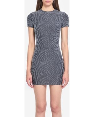 Alexander Wang Miniabito Effetto Ristretto - Blu