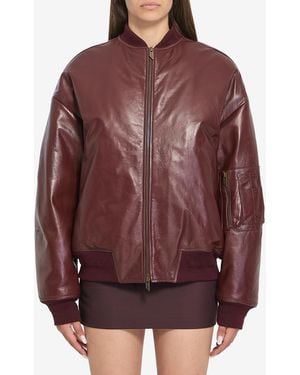 Salvatore Santoro Leather Jacket - Red