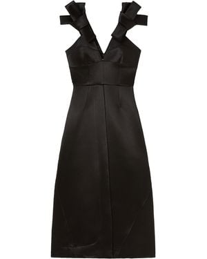 Jil Sander Satin Dress - Black