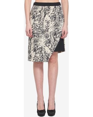 Emanuel Ungaro Animalier Print Skirt - Black