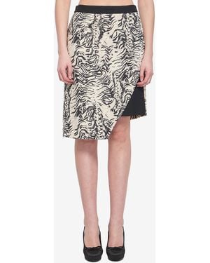 Emanuel Ungaro Animalier Print Skirt - Black