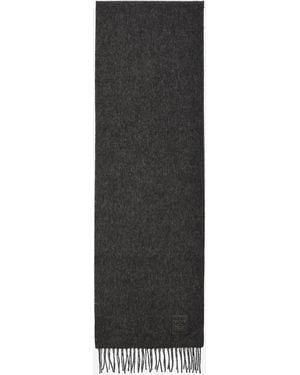 Loewe Wool And Cashmere Scarf - Grey