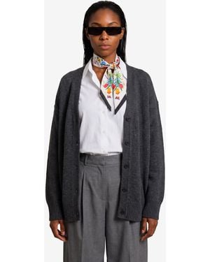 Loulou de Saison Charcoal Duca Cardigan - Grey