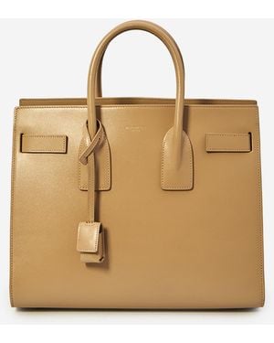 Saint Laurent Small Sac De Jour Bag - Natural