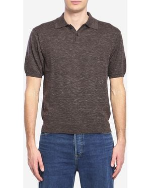 The Row Borges Polo Shirt - Grey