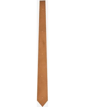 Fendi Silk Tie - White