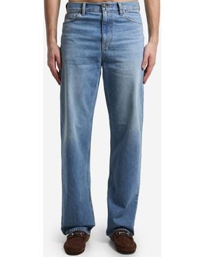 Gucci Cotton Denim Trousers - Blue