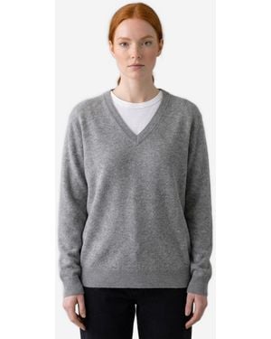 The Row Light Melange Phora Sweater - Gray