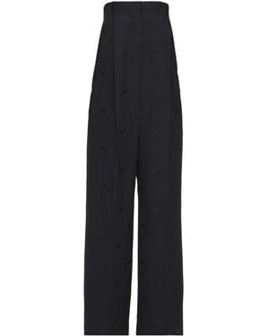 Burberry Tailored Wool Jumpsuit - Blue