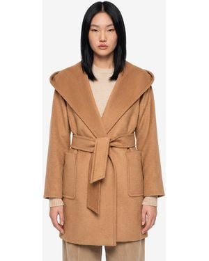 Max Mara Camel Rialto Dressing Gown Coat - Natural