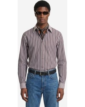 Saint Laurent Camicia Winchester A Righe - Blu