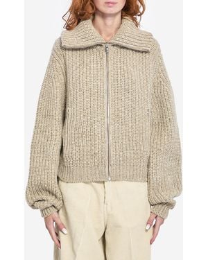 Lemaire Cardigan Con Zip - Neutro