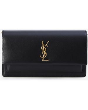 Saint Laurent Sunset Clutch - White