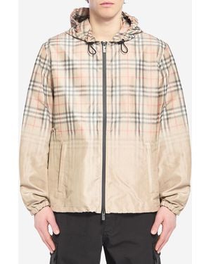 Burberry Check Fade Jacket - Natural