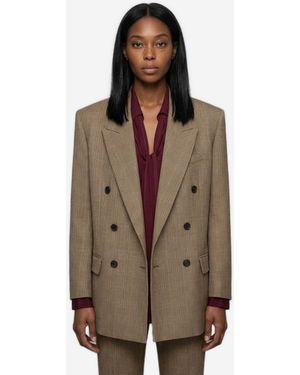 Saint Laurent Giacca Doppio Petto - Marrone