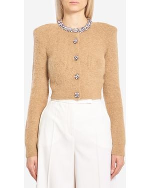 Self-Portrait Cardigan - Brown