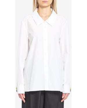 Loewe Embellished Cotton Shirt - White