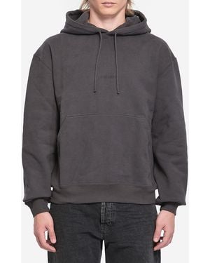 Saint Laurent Hoodie With Logo - Grey