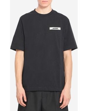 Jacquemus Gros Grain Tshirt - Black