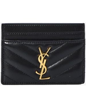 Saint Laurent Cassandre Card Holder - White