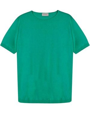 John Smedley Emerald Cotton Jumper - Green