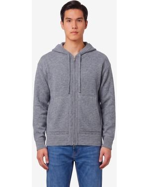 Roberto Collina Felpa Con Zip - Grigio