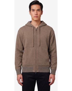 Roberto Collina Merino Wool Zip Sweatshirt - Brown