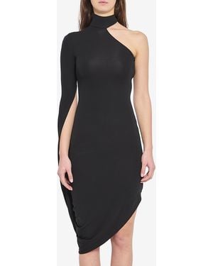 Alexander Wang Draped Midi Dress - Black