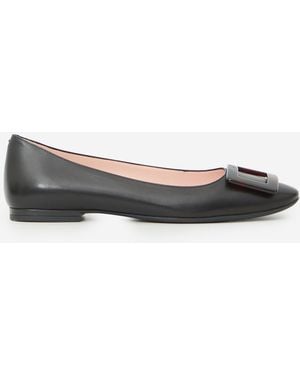 Roger Vivier Roundy Turtle Gommette Ballerinas - Black