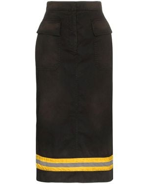 Calvin Klein Skirt With Reflective Band - Black