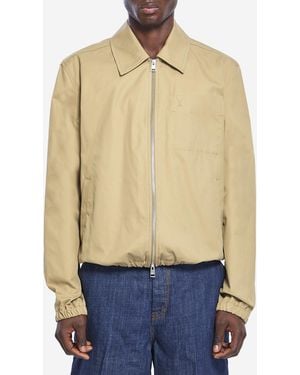 Ami Paris Giacca Con Zip Ami De Coeur - Blu