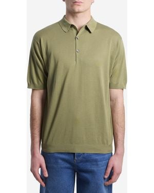 John Smedley Adrian Polo Shirt - Green