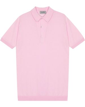 John Smedley Adrian Polo Shirt - Pink