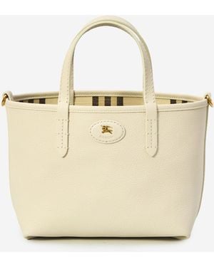 Burberry Mini Reversible Bloomsbury Tote Bag - Natural