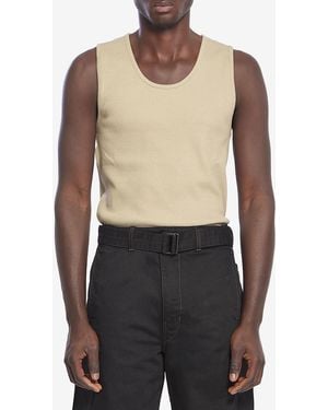 Lemaire Ribbed Tank Top - Black