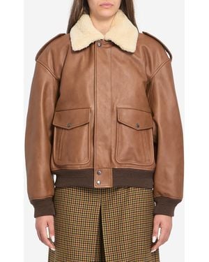 Saint Laurent Bomber Jacket - Brown