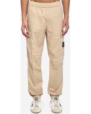 Stone Island Regular Tapered Trousers - Natural