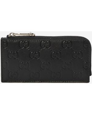 Gucci Card Holder With Zip - White