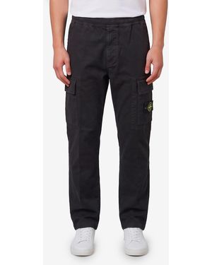 Stone Island Loosefit Stretch Trousers - Black