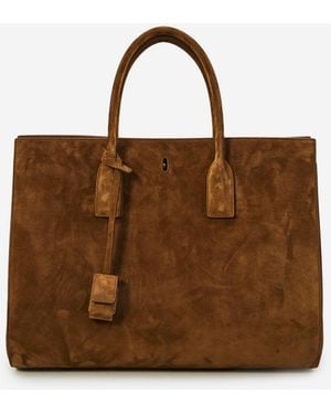 Saint Laurent Sac De Jour Bag Large - Brown