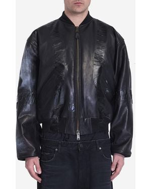 Balenciaga Oversized Bomber Jacket - Blue