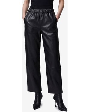 PARIENTE Sarah Leather Trousers - Black