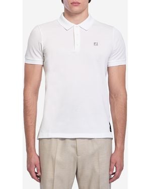 Fendi Ff Polo Shirt - White