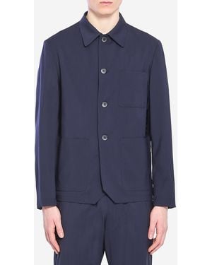 Barena Visal Tropical Overshirt - Blue