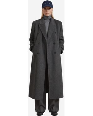 Frankie Shop Gaia Doublebreasted Coat - Black