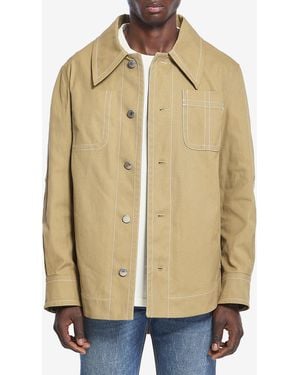 Ami Paris Cotton Worker Jacket - Natural